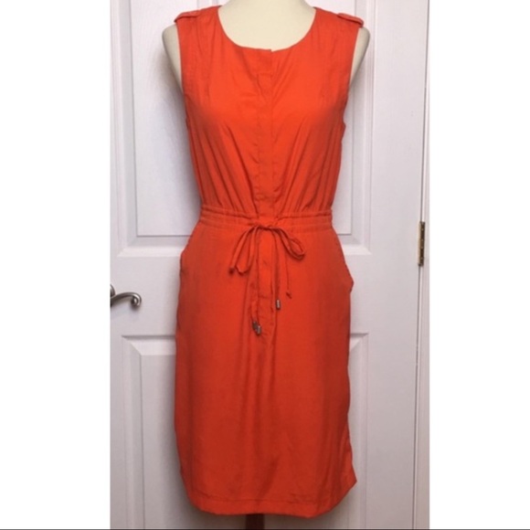 W118 by Walter Baker Orange Sleeveless Dress - Picture 1 of 9